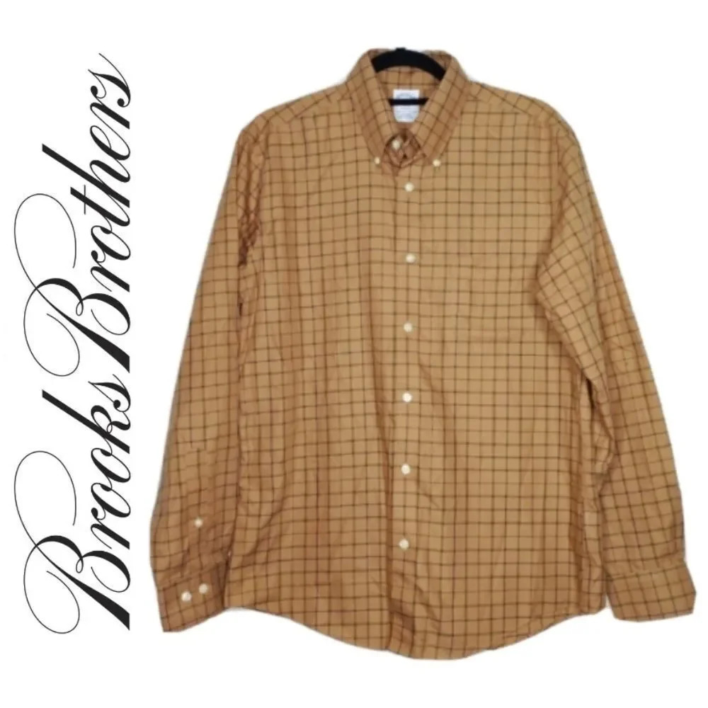BROOKS BROTHERS NON-IRON BUTTON UP POLO SHIRT